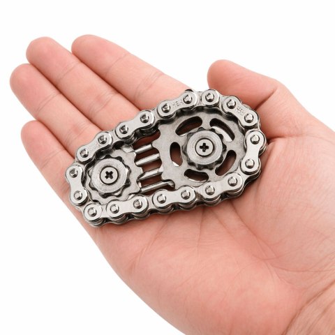 Fidget Spinner Łańcuch Zębatki Antystresowy Stal Nierdzewna LEAN TOYS