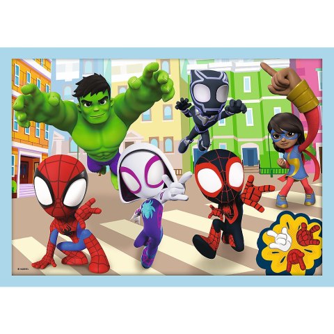 Puzzle - 4w1 (12, 15, 20, 24) - Ekipa Spiday"a - Trefl 34611 Trefl Puzzle