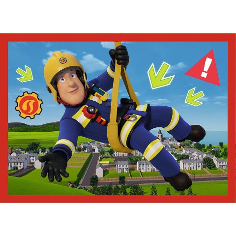 Puzzle - 4w1 (12, 15, 20, 24) - Przygody strażaka Sama - Strażak Sam - Trefl 34632 Trefl Puzzle