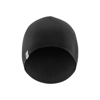 Czapka sportowa na rower do biegania z wełny i włókna tencel rozmiar uniwersalny - czarna ROCKBROS