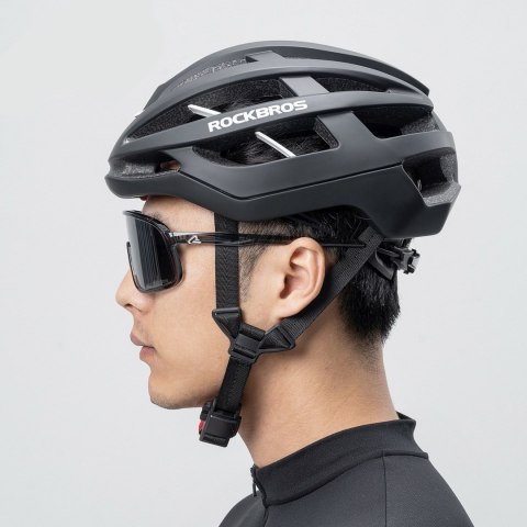Kask ochronny rowerowy HC-58BK-M 55-58 cm - czarno-szary ROCKBROS