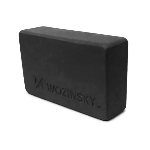 Kostka do jogi pilatesu i ćwiczeń rozciągających - czarna WOZINSKY