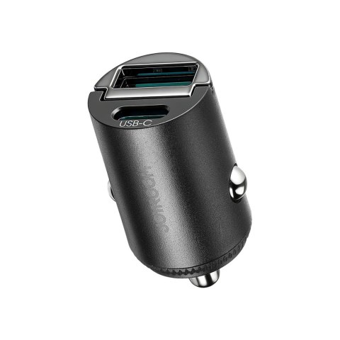 Ładowarka samochodowa USB-A USB-C 65W - czarna JOYROOM