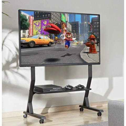 TECHLY STOJAK MOBILNY TV 45-90"KG DO 60KG REGULOWANY PÓŁKA AV