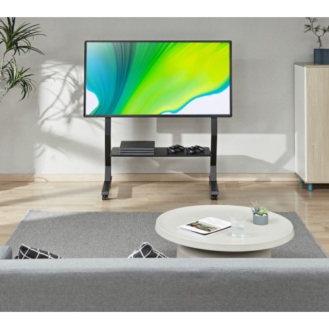 TECHLY STOJAK MOBILNY TV 45-90"KG DO 60KG REGULOWANY PÓŁKA AV