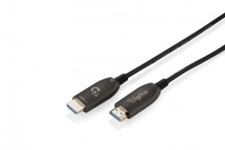 Kabel połączeniowy hybrydowy HDMI AOC | HDMI-A męski-męski | HDMI 2.1 | UHD-2 8K@60Hz | 48Gbps |HDR, eARC, HDCP 2.2, CEC | 90m
