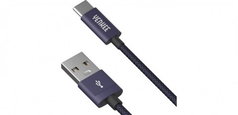 Kabel USB A 2.0 / USB C transfer danych 480Mb/s /3A YENKEE