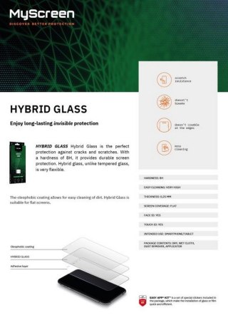 Szkło hybrydowe HybridGlass FlexibleGlass iPhone 15 Plus 6,7 MyScreenProtector