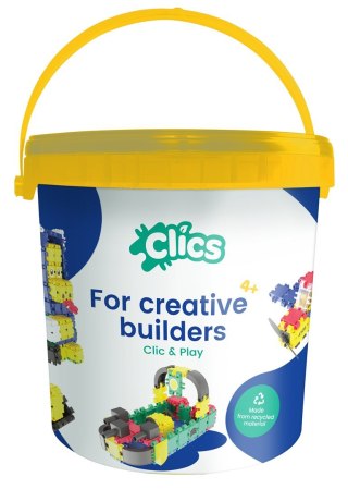 Klocki konstrukcyjne CLICS, 275 elementów (10w1)
