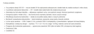 SAFESCAN TESTER BANKNOTÓW 75 LED