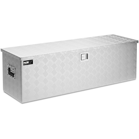 Skrzynia narzędziowa transportowa aluminiowa zamykana na klucz 150 l 124 x 38.5 x 38.5 cm MSW