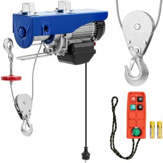 Wciągarka wyciągarka linowa elektryczna 1350 W 12 m 400 kg MSW