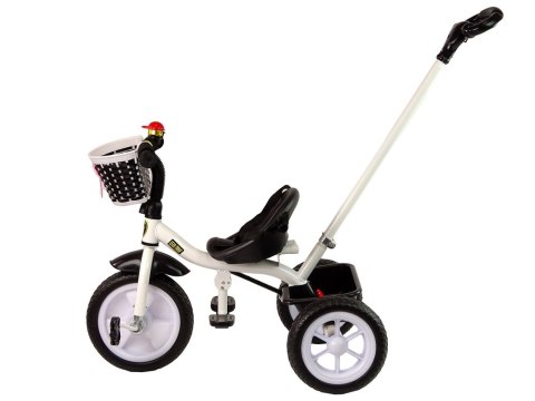 Rower Trójkołowy PRO100 Czarny Koszyk Koła EVA LEAN Trike