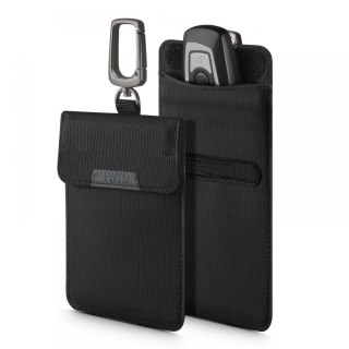 Antykradzieżowe etui na kluczyki blokujące sygnał Keyless RFID - czarne SPIGEN