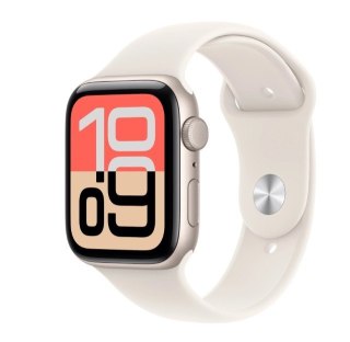 Watch SE 3 GPS koperta 44 mm z aluminium w kolorze księżycowej poświaty, pasek sportowy w kolorze księżycowej poświaty - rozmiar