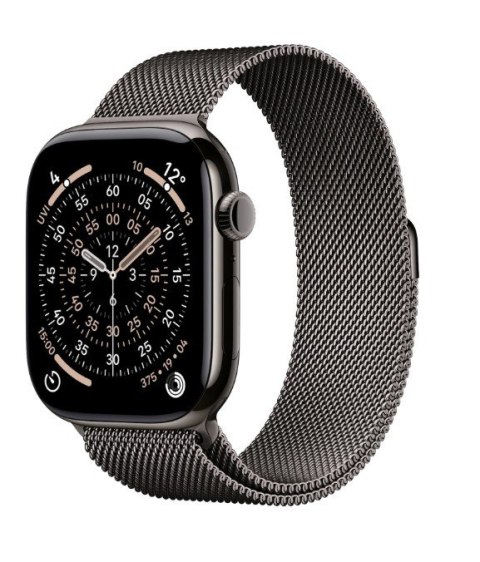 Watch Series 11 GPS + Cellular koperta 42 mm z tytanu w kolorze łupku, bransoleta mediolańska w kolorze łupku