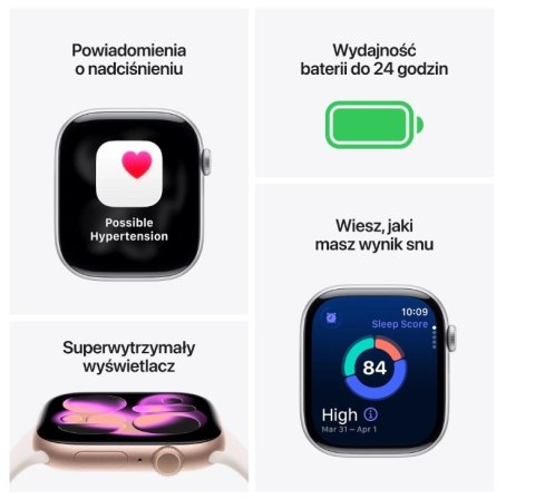 Watch Series 11 GPS + Cellular koperta 42 mm z tytanu w kolorze łupku, bransoleta mediolańska w kolorze łupku