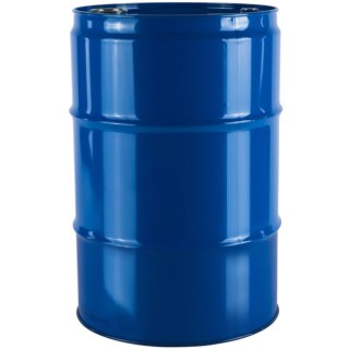 Beczka stalowa metalowa TH 216,5L z rowkami otwory 3/4'' i 2'' w wieku - granatowa Beczkopol