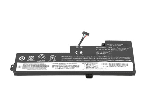 Bateria 01AV419 do Lenovo T470 T480 A475 A485 - 2000 mAh (23 Wh)