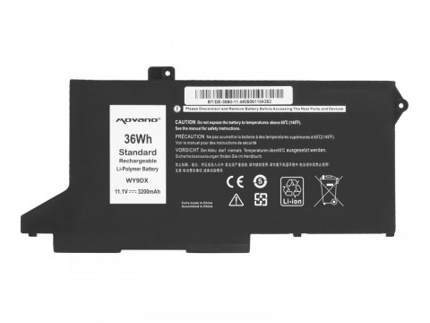 Bateria WY9DX Dell Latitude 5520 5420 Precision 3560 - 3200 mAh (36 Wh)