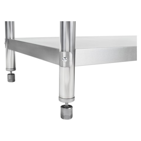 Stół do kuchni blat roboczy ze stali nierdzewnej z rantem i dolną półką 180x60cm Royal Catering