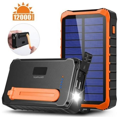 Powerbank Propper Solarny 12000mAh Szary