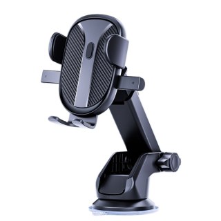 Mocny Uchwyt Samochodowy Na Szybę Kokpit Kratki Czarny LEAN