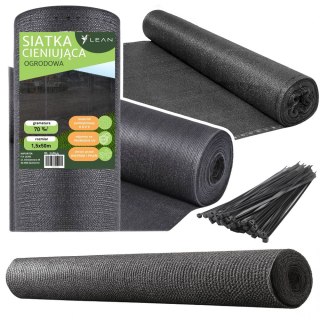 Siatka Cieniująca Na Ogrodzenie Płot Maskująca Szara 1.5M 50M 70g/m² LEAN