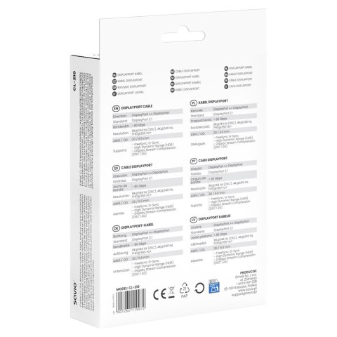 Kabel CL-210 Displayport 2.1 2m
