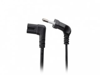 Kabel zasilający EURO ( radiowy) CEE 7/16 - IEC 320 C7 3m kątowy VDE czarny