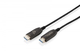 Kabel połączeniowy hybrydowy HDMI AOC | HDMI-A męski-męski | HDMI 2.1 | UHD-2 8K@60Hz | 48Gbps |HDR, eARC, HDCP 2.2, CEC | 15m