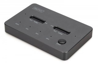 Stacja dokująca dysków z funkcją klonowania | USB-C 3.2 Gen2 10Gbps | SSD M.2 NVMe (max. 2x 4TB) | Funkcja Offline Clone | Czarn
