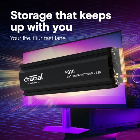 Dysk SSD P310 2TB M.2 NVMe PCIe 4.0 2280 radiator