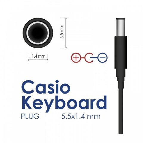 Zasilacz AK-PD-32 9V 1A 9W do keyboardów Casio
