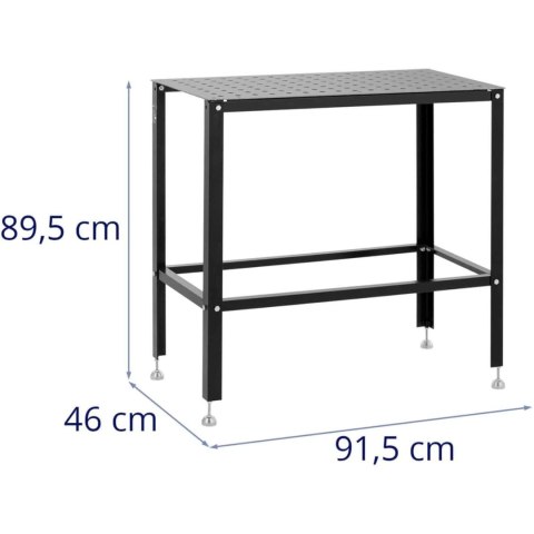 Stół spawalniczy montażowy perforowany blat 3 mm 91.5 x 46 cm do 100 kg Stamos Germany
