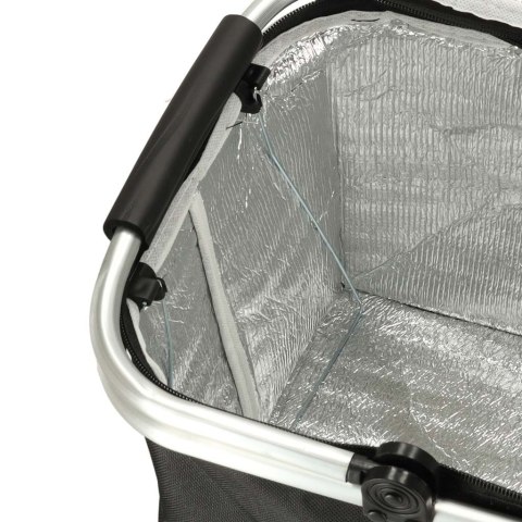 Kosz termiczny piknikowy składany czarny Kik Sp. z o. o. Sp. k.