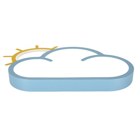 Lampa LED sufitowa plafon do pokoju dziecięcego ściemniana + pilot chmurka niebieska Kik Sp. z o. o. Sp. k.