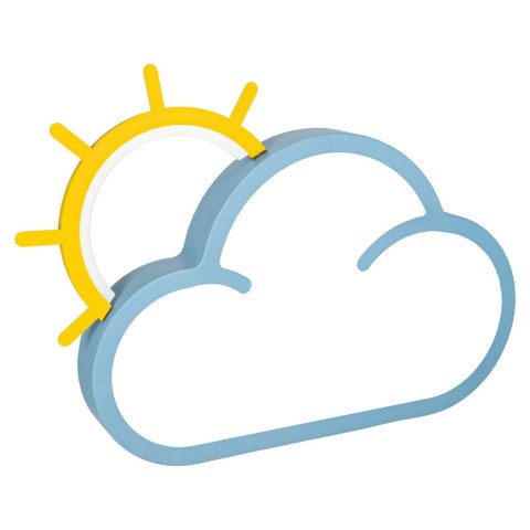 Lampa LED sufitowa plafon do pokoju dziecięcego ściemniana + pilot chmurka niebieska Kik Sp. z o. o. Sp. k.