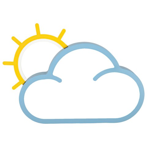 Lampa LED sufitowa plafon do pokoju dziecięcego ściemniana + pilot chmurka niebieska Kik Sp. z o. o. Sp. k.