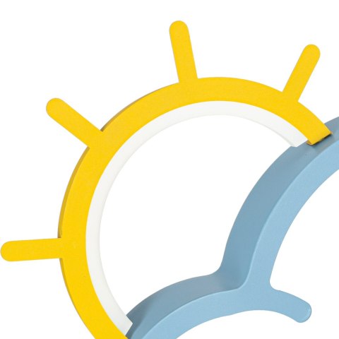 Lampa LED sufitowa plafon do pokoju dziecięcego ściemniana + pilot chmurka niebieska Kik Sp. z o. o. Sp. k.