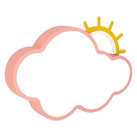 Lampa LED sufitowa plafon do pokoju dziecięcego ściemniana + pilot chmurka różowa Kik Sp. z o. o. Sp. k.