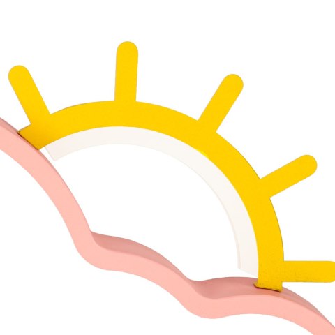 Lampa LED sufitowa plafon do pokoju dziecięcego ściemniana + pilot chmurka różowa Kik Sp. z o. o. Sp. k.