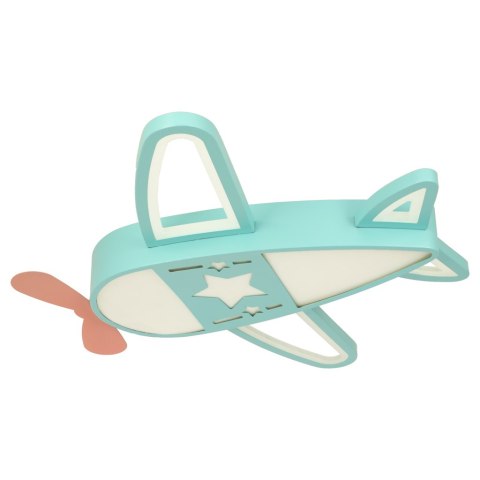 Lampa LED sufitowa plafon do pokoju dziecięcego ściemniana + pilot samolot Kik Sp. z o. o. Sp. k.