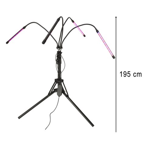 Lampa do roślin LED uprawy wzrostu panel na statywie 4x80LED Kik Sp. z o. o. Sp. k.