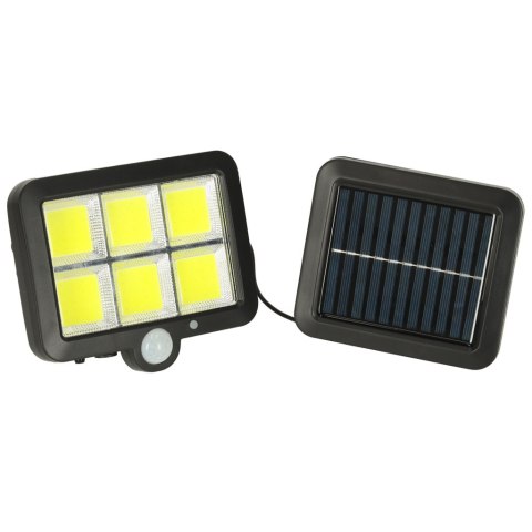 Lampa solarna czujnik ruchu i zmierzchu 120 LED Kik Sp. z o. o. Sp. k.