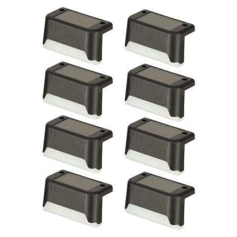 Lampa solarna schodowa ogrodowa zewnętrzna LED na schody czujnik zmierzchu 8 sztuk Kik Sp. z o. o. Sp. k.