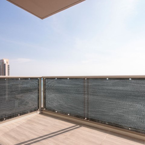 Osłona balkonowa LUARO mata maskująca siatka cieniująca na balkon taras 150g/m2 105x700cm UV + Trytytki Kik Sp. z o. o. Sp. k.