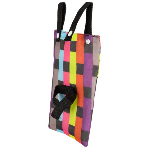 Torba na rower hulajnogę kierownicę telefon sakwa rowerowa kolorowa kratka Kik Sp. z o. o. Sp. k.