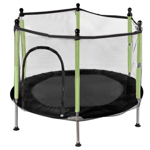 Trampolina do domu ogrodu dla dzieci siatka piłki 140cm 55inch zielona Kik Sp. z o. o. Sp. k.
