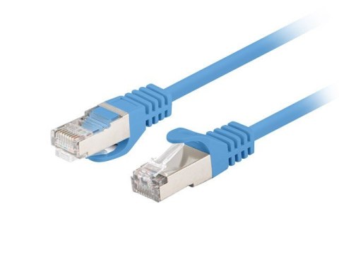 PATCHCORD KAT.5E UTP 0.5M NIEBIESKI FLUKE PASSED LANBERG 10-PACK